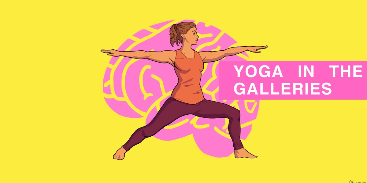 Yoga in the Galleries artwork from MoCA Arlington